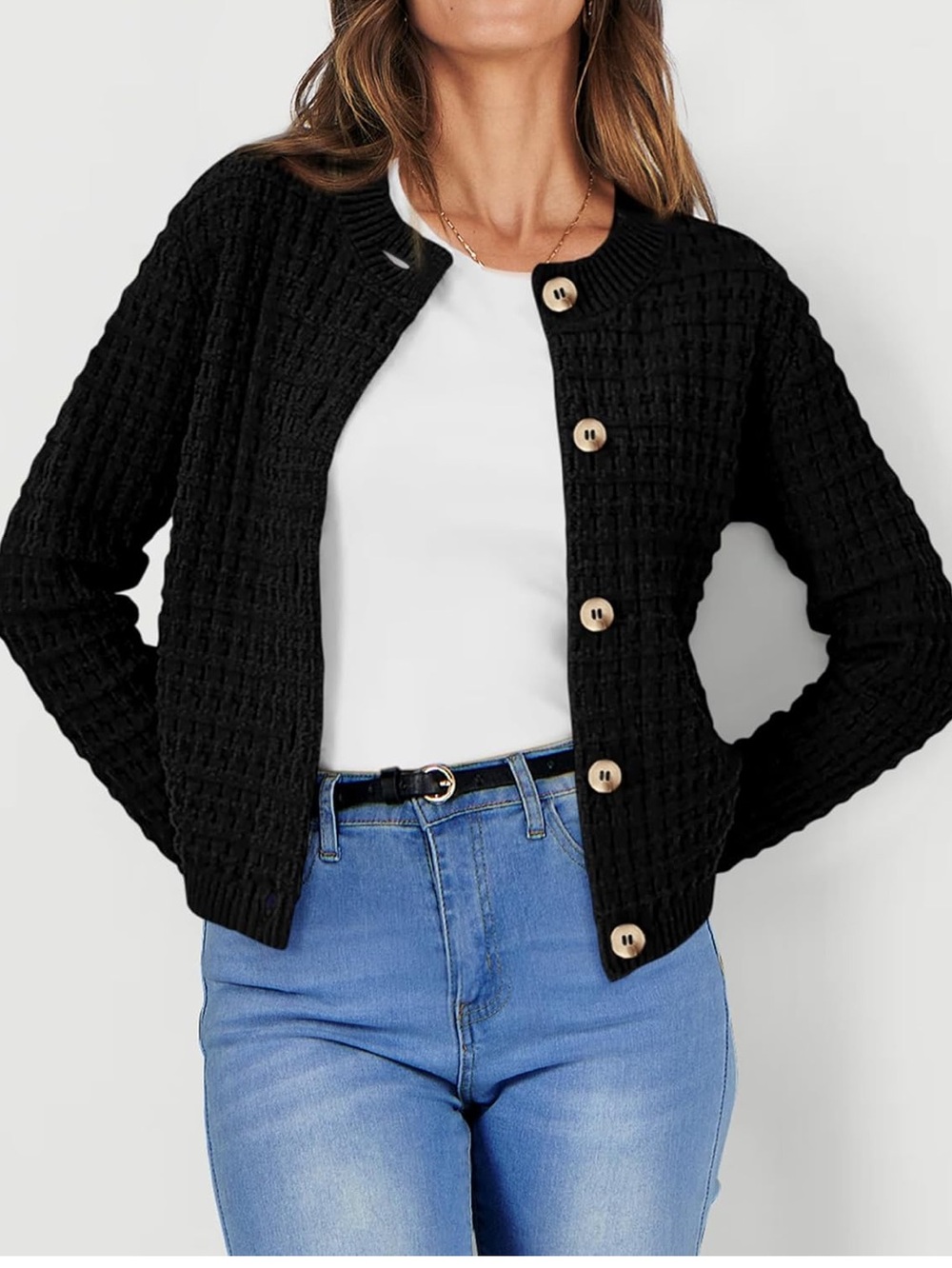 PRETTYGARDEN Women's Knit Cardigan Sweaters Casual Long Sleeve NWT SMALL